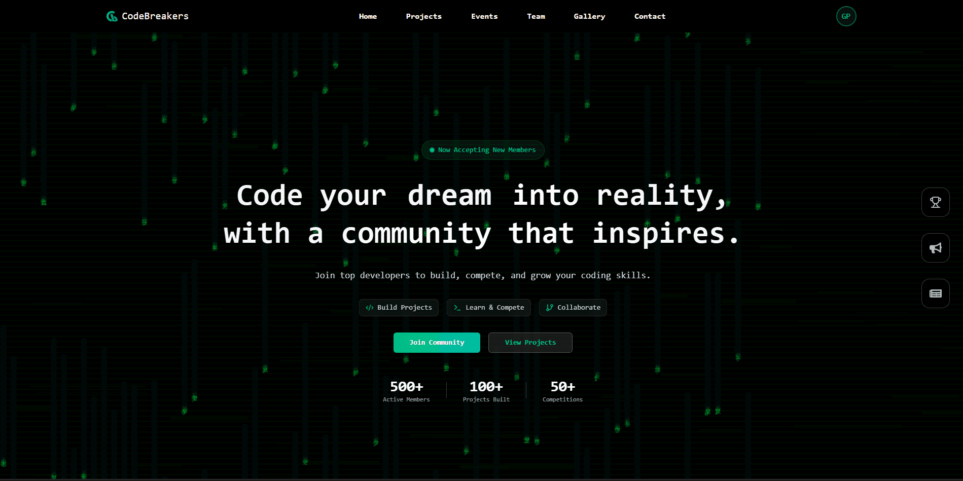 CODEBREAKERS /
WEBSITE